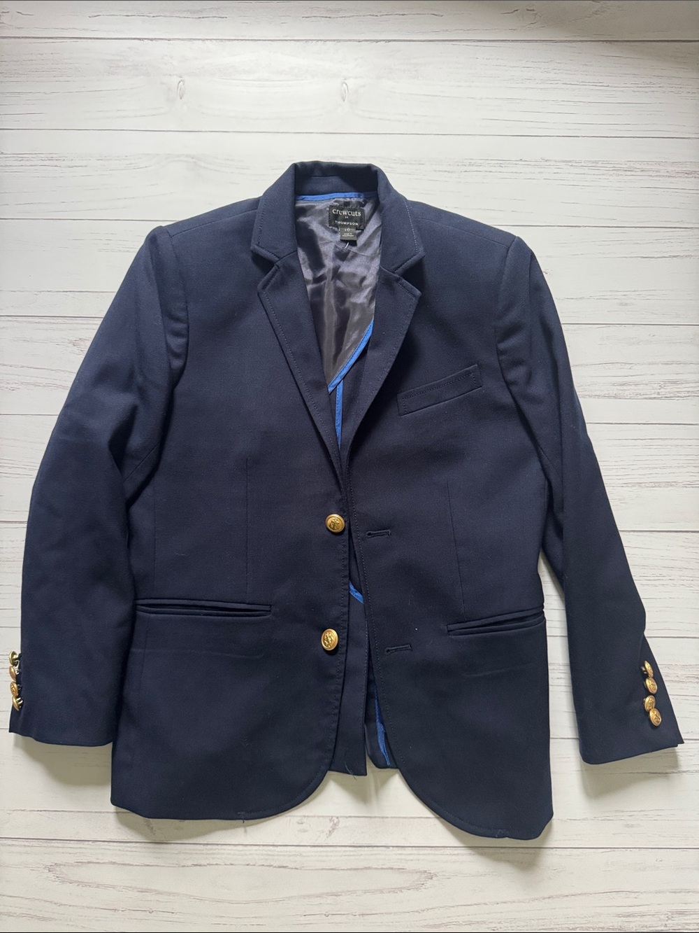 Jcrew boys Navy Blazer with Gold Buttons
